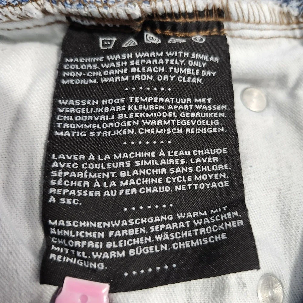 Harley-Davidson Levi's 505 Straight Jeans 31x26 Vintage 90s‎ Mens Womens Crop